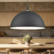 Archibald 1 Light 31.5 inch Black With Gold Detail Pendant Ceiling Light