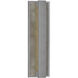 Caspian LED 18 inch Gray Exterior Wall Sconce