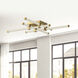 Blade LED 34.13 inch Brushed Gold Flush Mount Ceiling Light