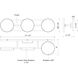Novel LED 21.25 inch Black Bath Vanity Light Wall Light
