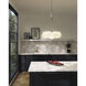Bolla LED 16.5 inch Opal Glass Chandelier Ceiling Light in Steel, Matte Opal Glass