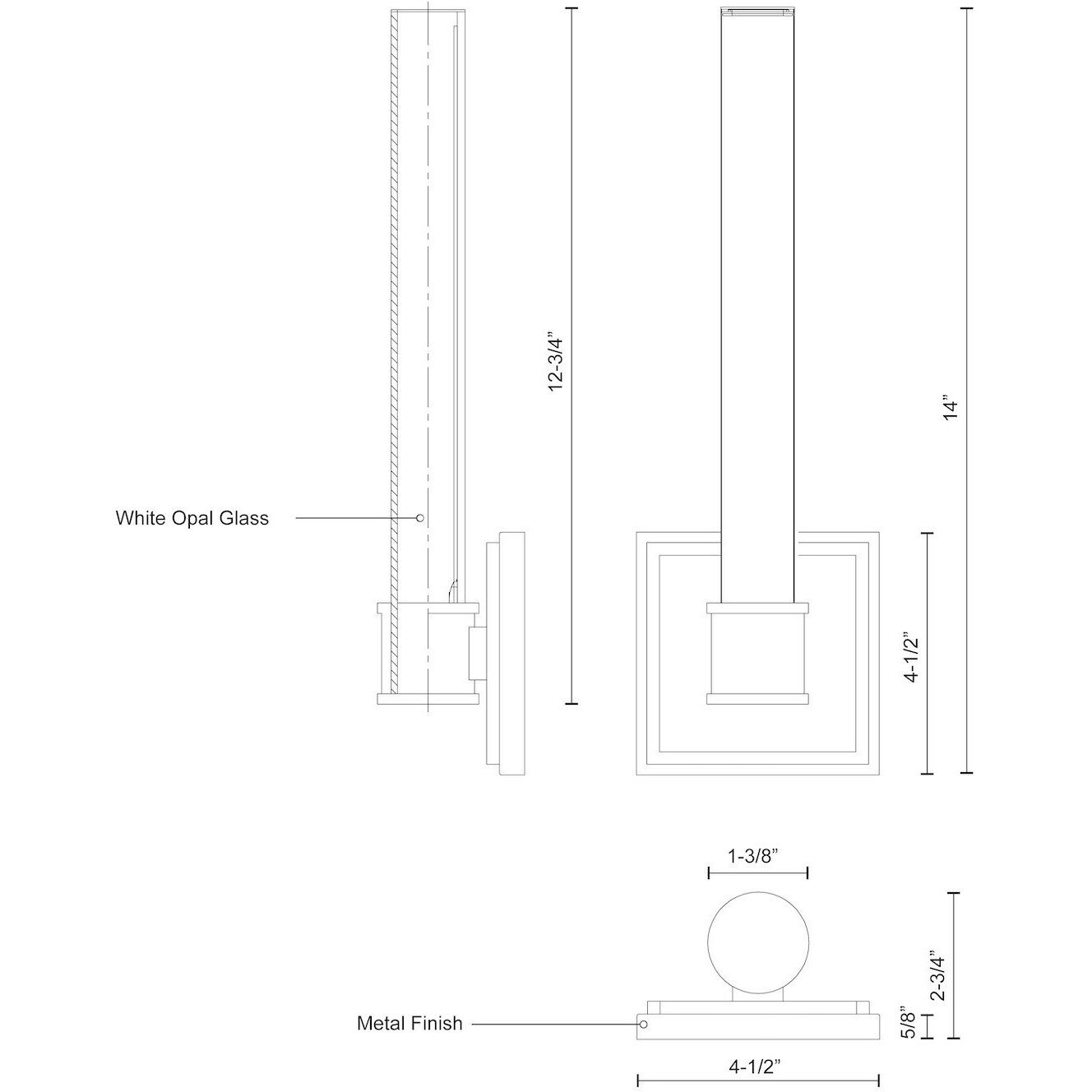 Rona Wall Sconce Wall Light in Brushed Nickel
