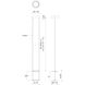Novel LED 5.25 inch Black Pendant Ceiling Light