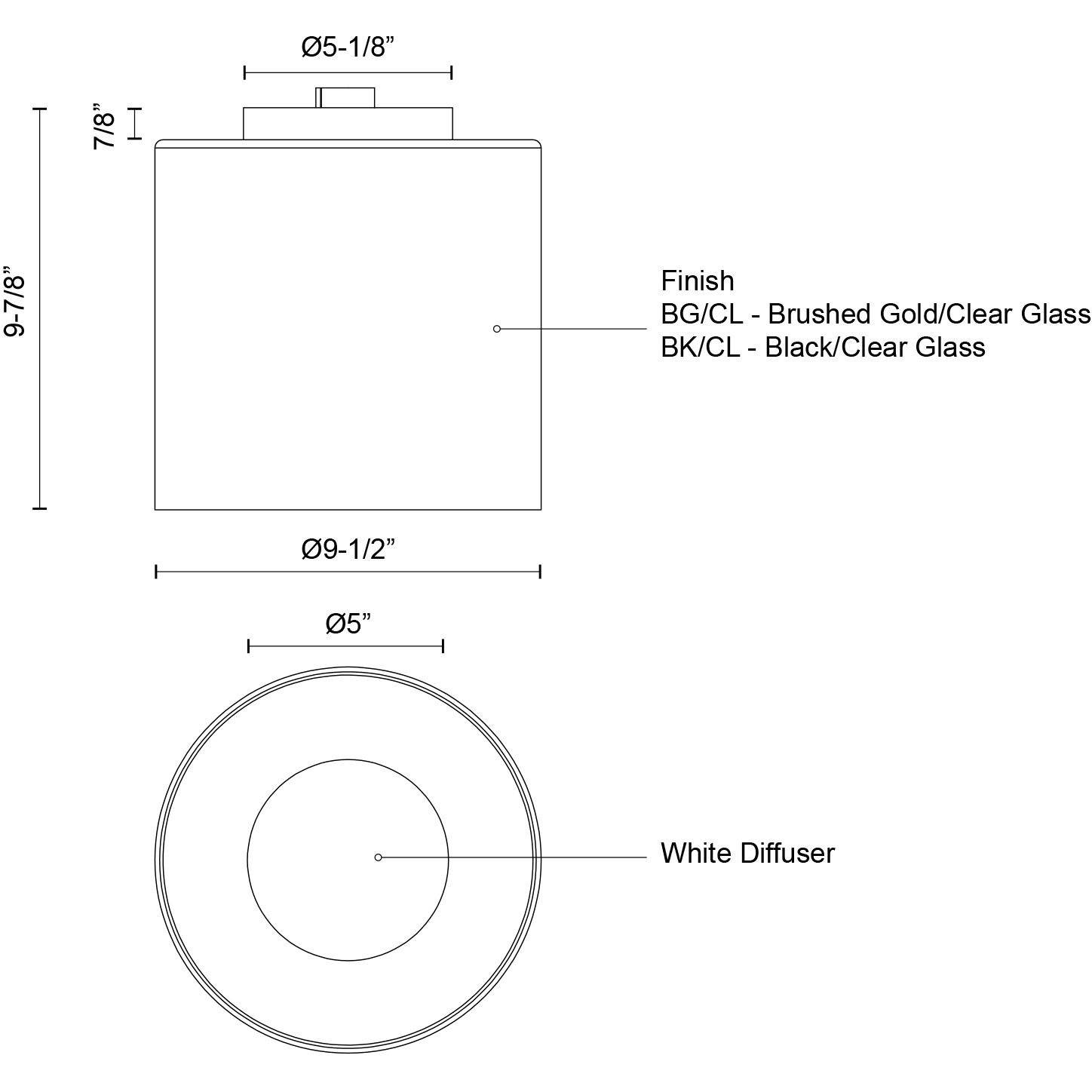 Birch LED 9.5 inch Black/Clear Flush Mount Ceiling Light