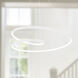 Ampersand Pendant Ceiling Light in White