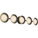 Cleo 36.13 inch Black Bath Vanity Light Wall Light