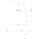 Miter 16.5 inch 12 watt White Table Lamp Portable Light