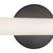Tectra 1.88 inch Black ADA Wall Sconce Wall Light