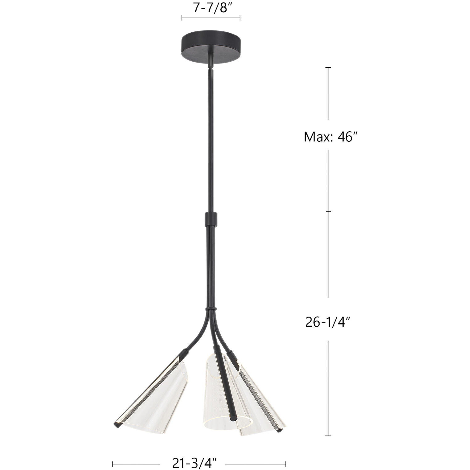 Mulberry Pendant Ceiling Light in Black