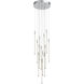 Motif LED 12.75 inch Chrome Multi Pendant Ceiling Light