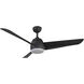 Thalia 54 inch Matte Black Ceiling Fan
