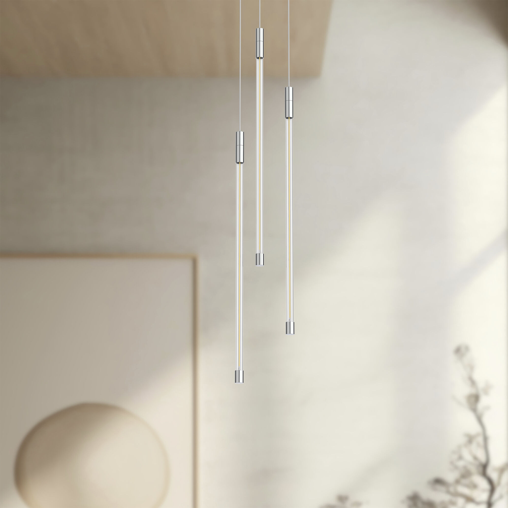 Motif Multi Pendant Ceiling Light in Chrome