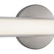 Tole 24.13 inch Brushed Nickel ADA Wall Sconce Wall Light