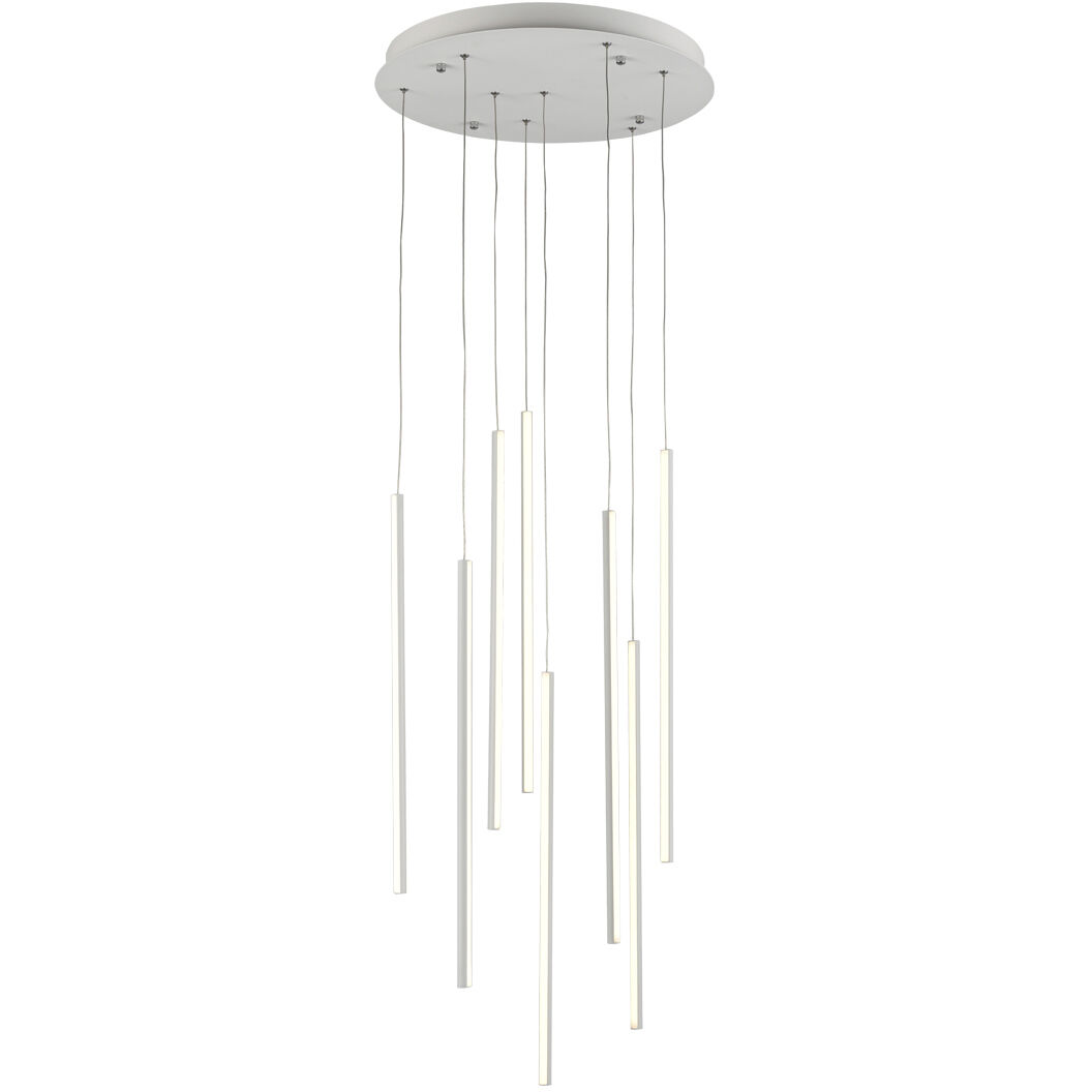 Chute Multi Pendant Ceiling Light in White