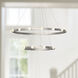 Rezz LED 35.5 inch Brushed Nickel Chandelier Ceiling Light