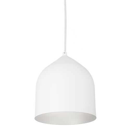 Helena LED 7.88 inch White and Silver Pendant Ceiling Light