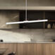 Akari LED 35.5 inch Brushed Nickel Linear Pendant Ceiling Light