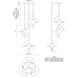 Scorpio LED 27.25 inch Glossy Black Chandelier Ceiling Light