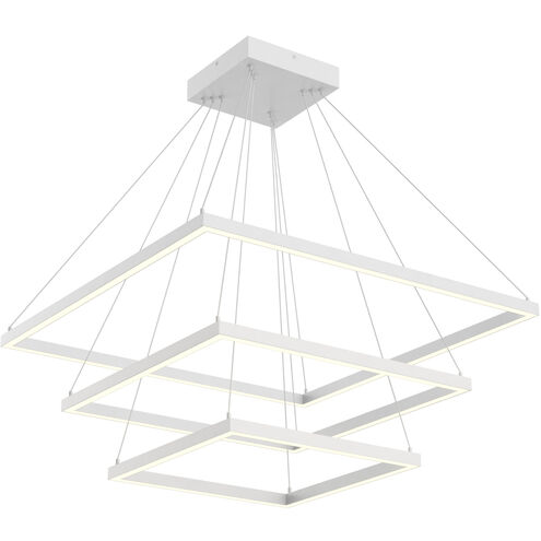 Piazza LED 31.5 inch White Chandelier Ceiling Light