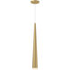 Mina LED 2.75 inch Brushed Gold Pendant Ceiling Light