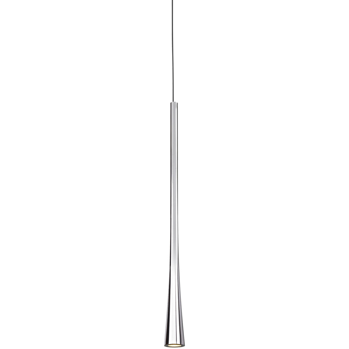 Taper Pendant Ceiling Light in Chrome