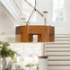 Bosco 24.25 inch Natural Oak Chandelier Ceiling Light