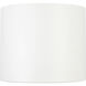 Uma 12 inch White Semi-Flush Mount Ceiling Light