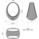 Lanai 10.63 inch 3 watt Black Table Lamp Portable Light