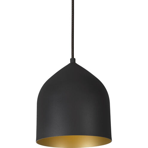 Helena LED 7.88 inch Black and Gold Pendant Ceiling Light