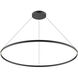 Cerchio LED 59 inch Black Pendant Ceiling Light