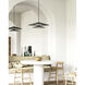 Cruz LED 24 inch Felt - Gray Pendant Ceiling Light in Felt Shade