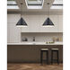 Dorothy 1 Light 24 inch Black with Gold Detail Pendant Ceiling Light