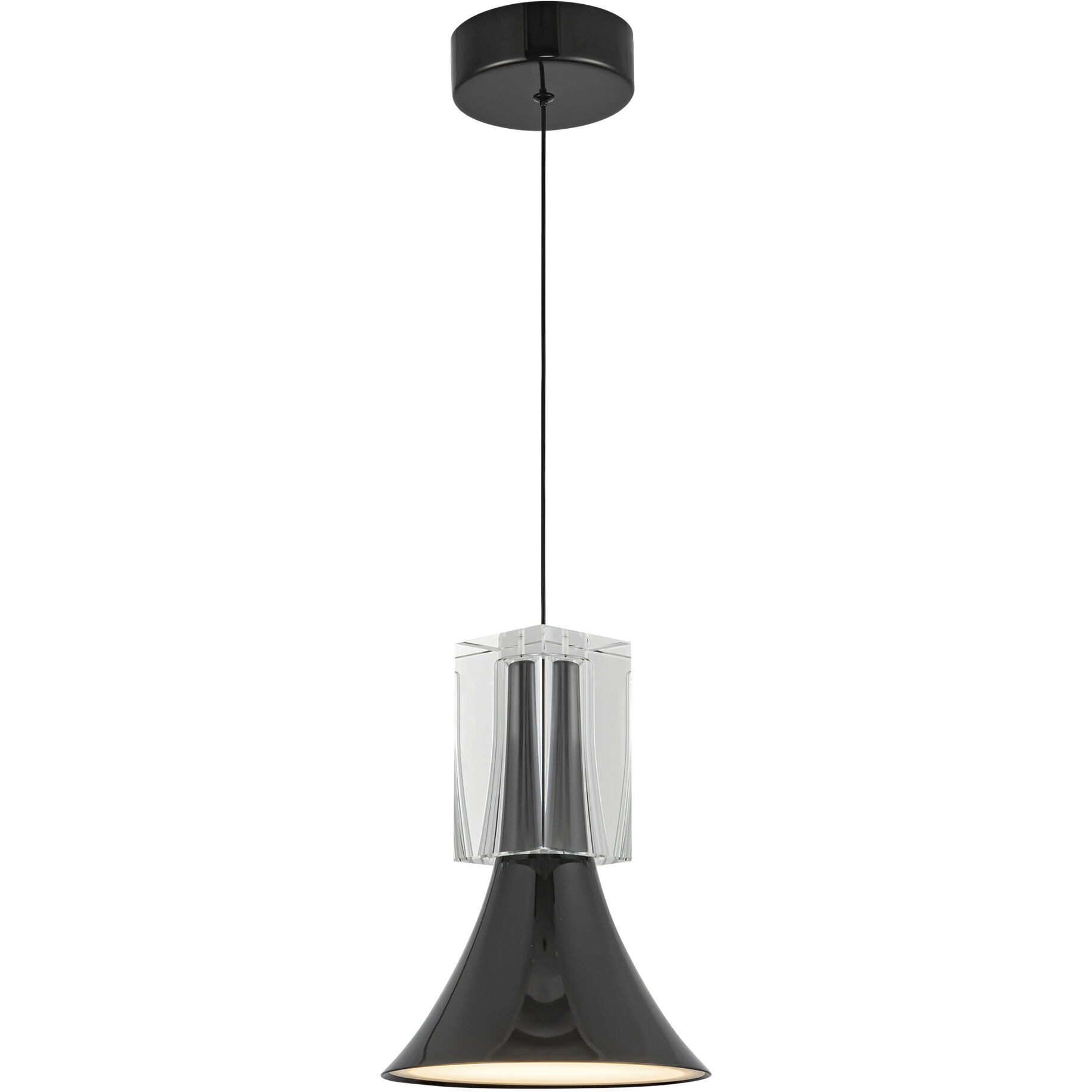 Floe Pendant Ceiling Light in Glossy Black