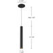 Mason LED 1.63 inch Urban Bronze Pendant Ceiling Light