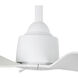 Hugo 42.38 inch White Ceiling Fan