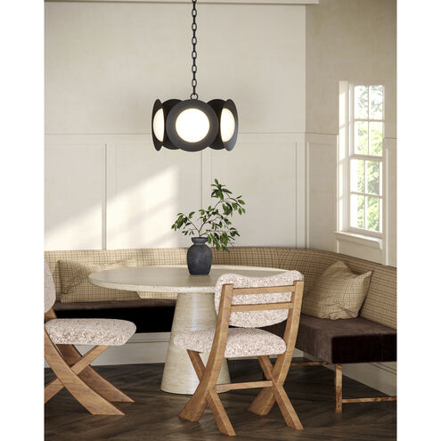 Cleo LED 16 inch Black Chandelier Ceiling Light