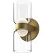Cedar LED 4 inch Brushed Gold Wall Sconce Wall Light