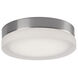 Bedford LED 11 inch Brushed Nickel and Frosted Flush Mount Ceiling Light