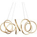 Synergy LED 34.25 inch Antique Brass Chandelier Ceiling Light