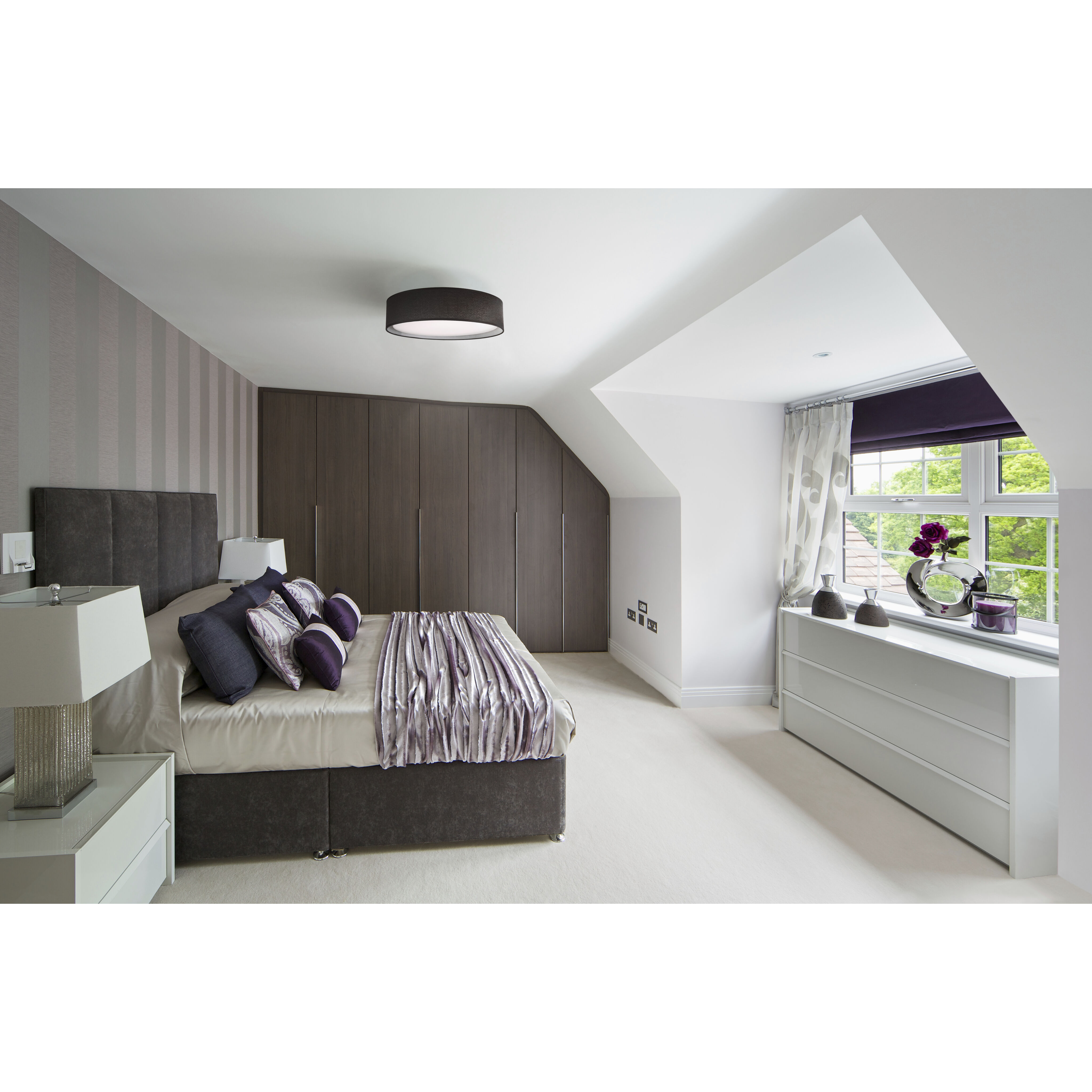 Kuzco Lighting FM7916 BK 5CCT Dalton Flush Mount Ceiling Light