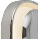 Pebble 8.25 inch Chrome ADA Wall Sconce Wall Light