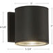 Nordic LED 5 inch Black Exterior Wall Light