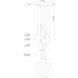 Victoria LED 18.5 inch Chrome Multi Pendant Ceiling Light