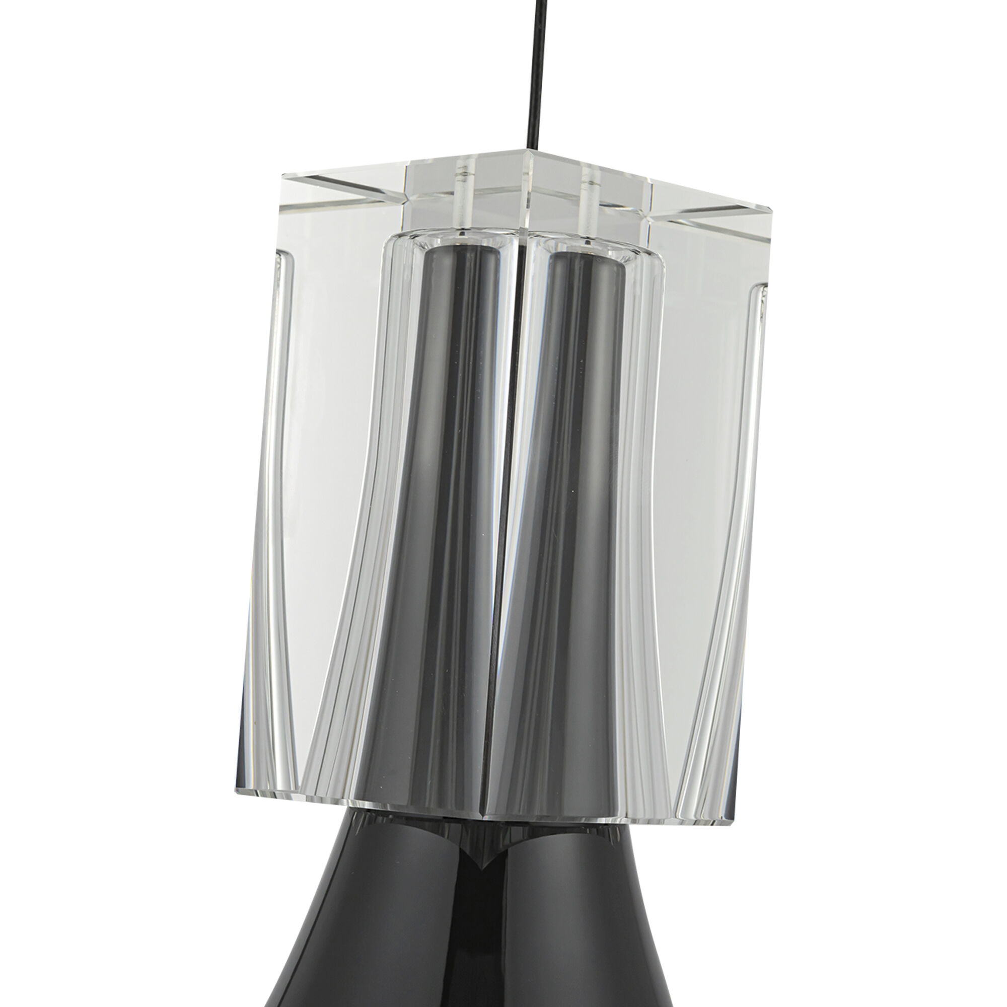 Floe Pendant Ceiling Light in Glossy Black