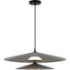 Cruz LED 24 inch Felt - Gray Pendant Ceiling Light in Felt Shade