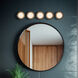 Cleo 36.13 inch Black Bath Vanity Light Wall Light