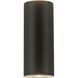 Nordic LED 12 inch Black Exterior Wall Light