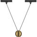 Faria Double 48V DC Brushed Gold Trilo Track Pendant Ceiling Light in 4000K