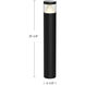 Hanover 120-277V 24.00 watt Black Exterior Bollard
