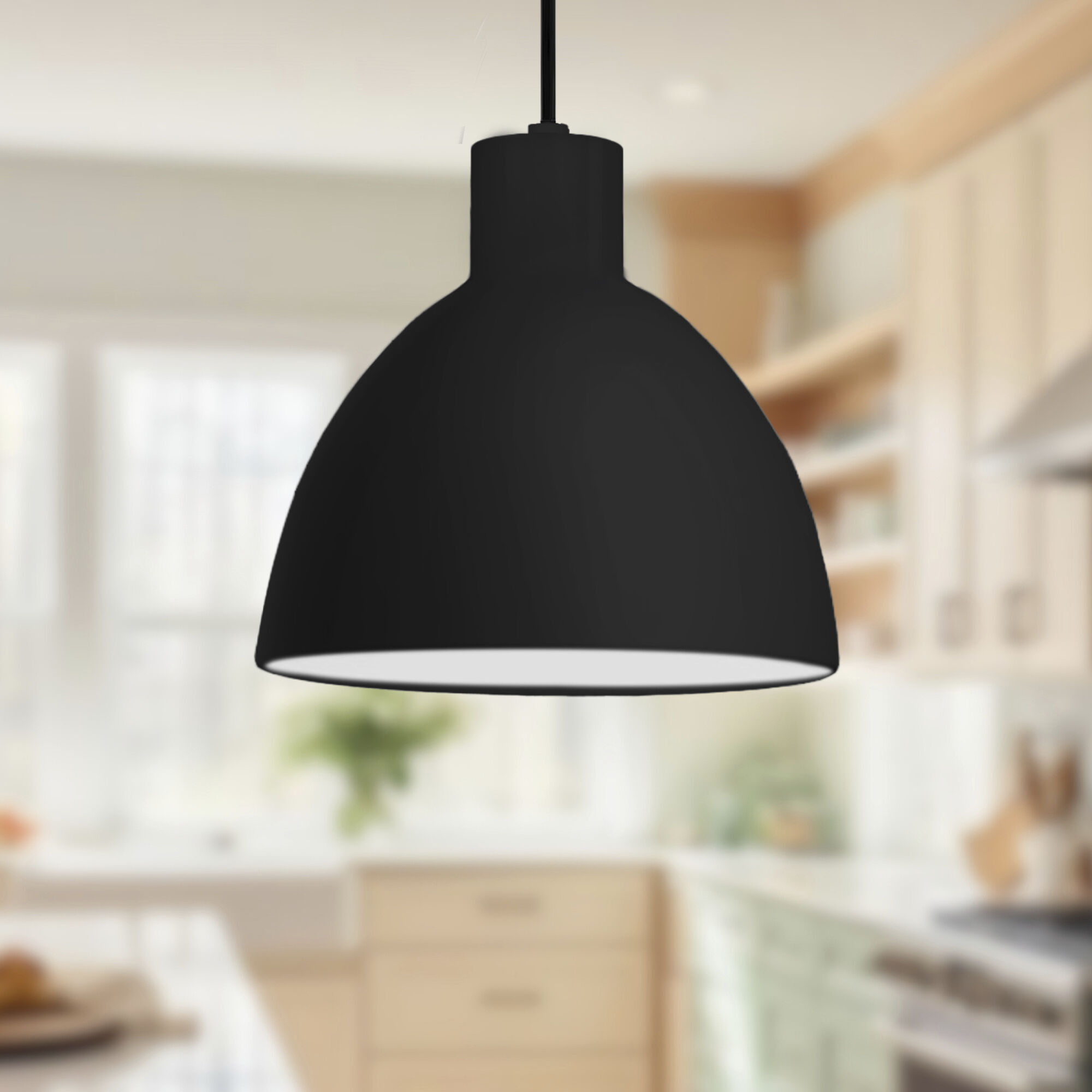 Chroma LED 8.88 inch Black Pendant Ceiling Light